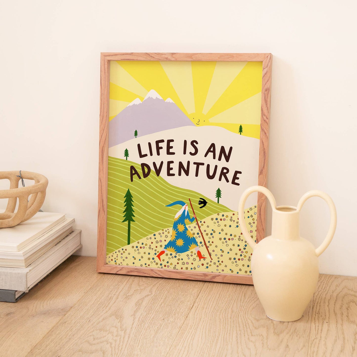 Life Is An Adventure A3 Art Print - THE BRISTOL ARTISAN