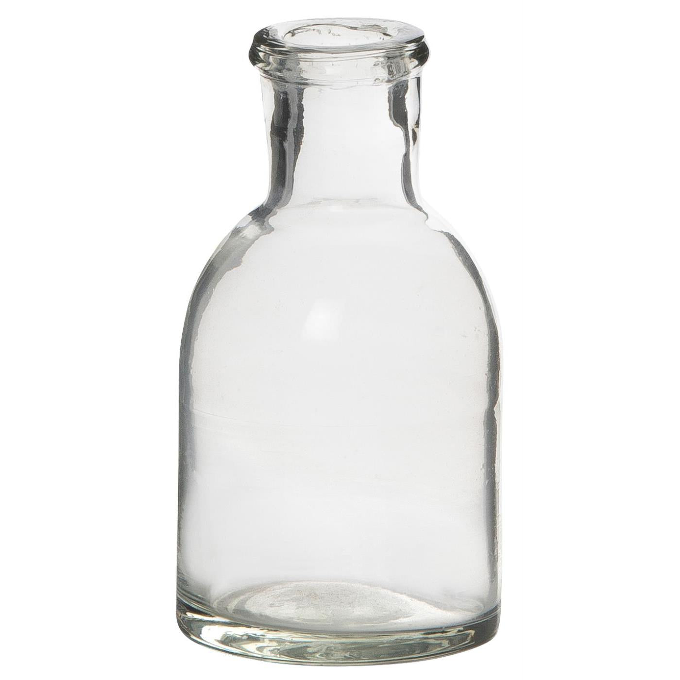 Clear Glass Pharmacy Bottle Vase - THE BRISTOL ARTISAN