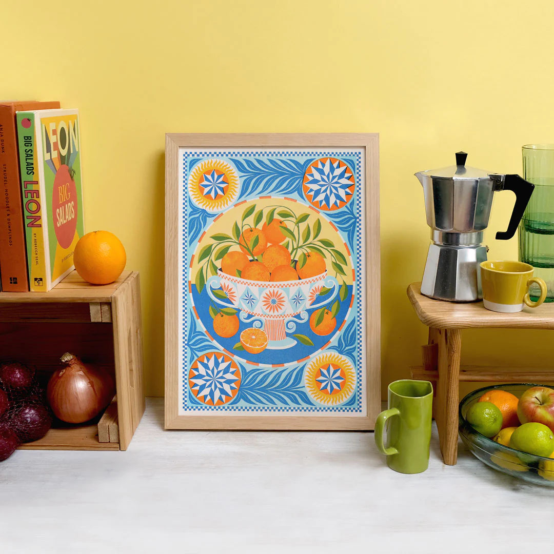 Orange Bowl A3 Print - THE BRISTOL ARTISAN