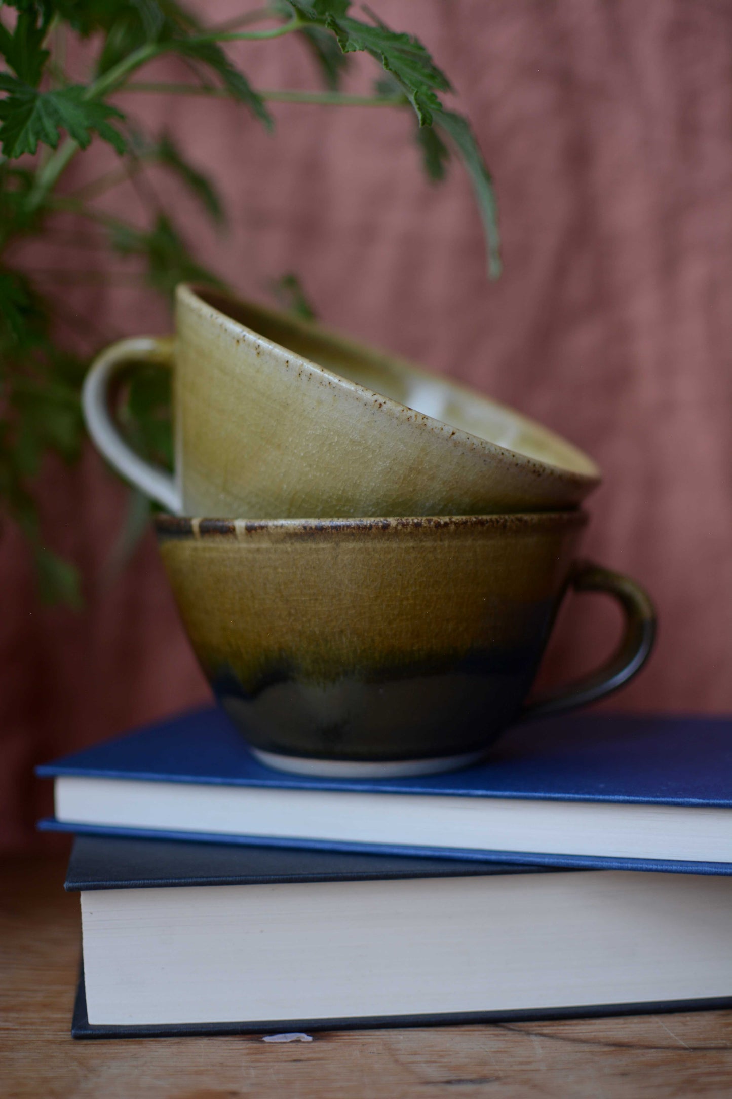 Dark Brown / Gold Dolomite Glaze Tea Cup by Lucy Turner - THE BRISTOL ARTISAN