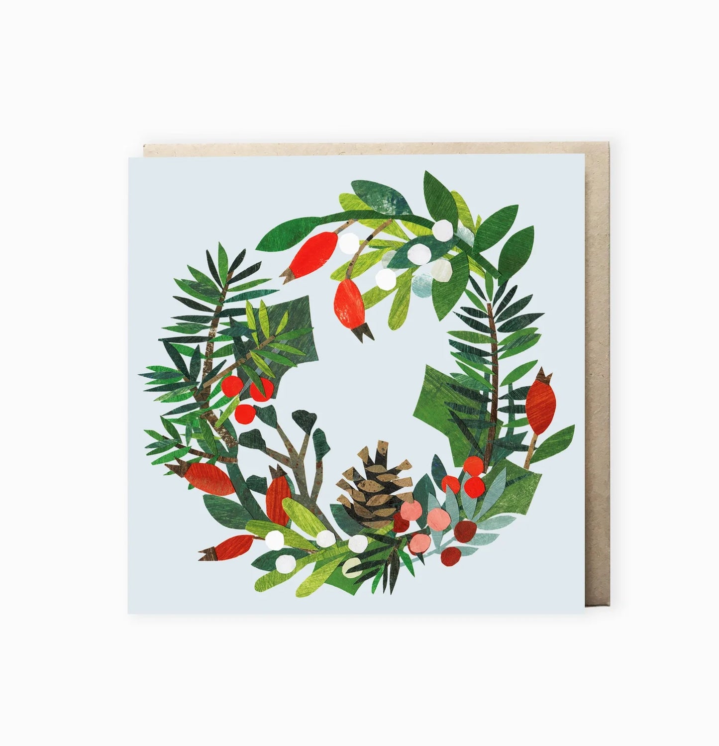 Festive Wreath Card by Clover Robin - THE BRISTOL ARTISAN