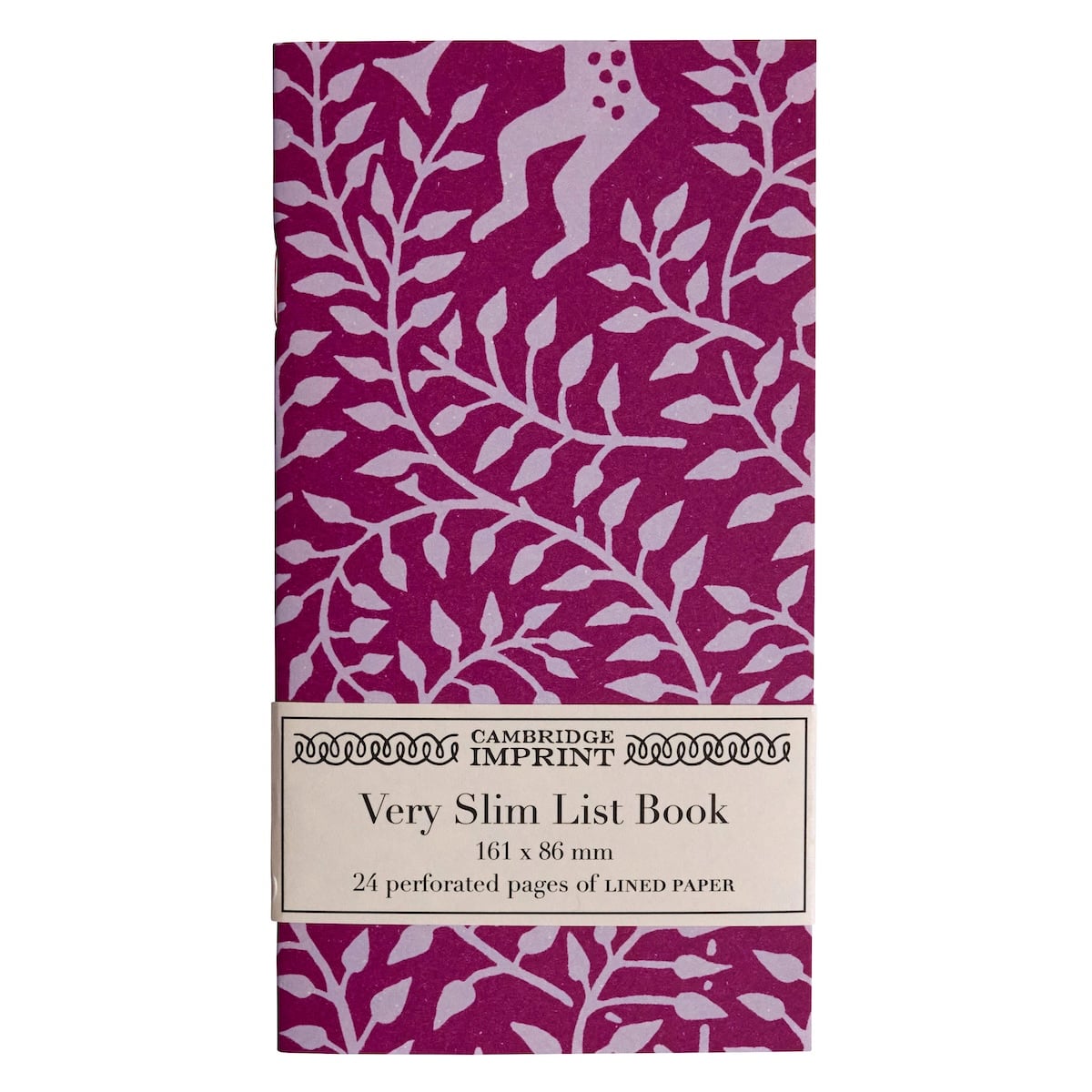 Very Slim List Book Dancing Hare Violet
