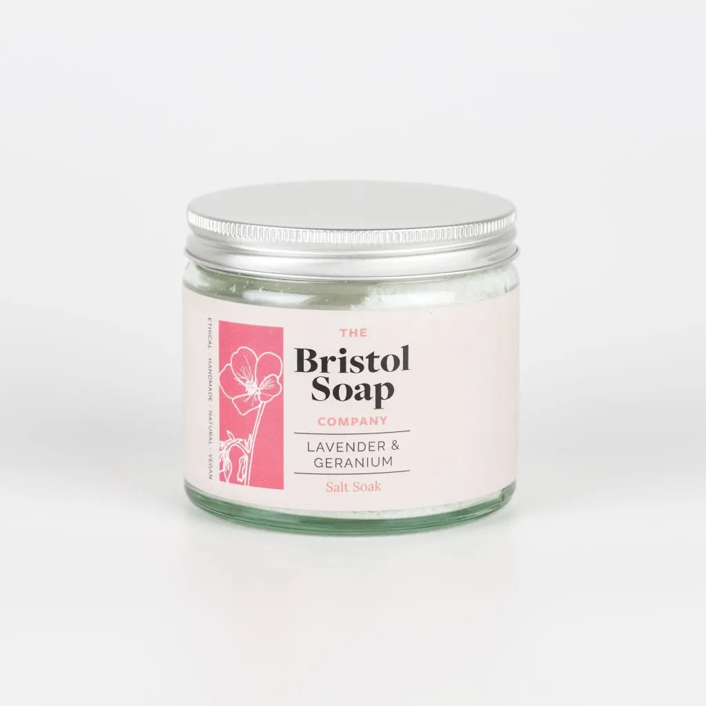 Lavender & Geranium Salt Soak by Bristol Soap