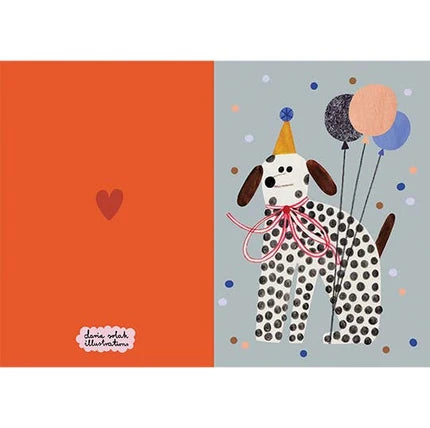 Party dog Birthday Card