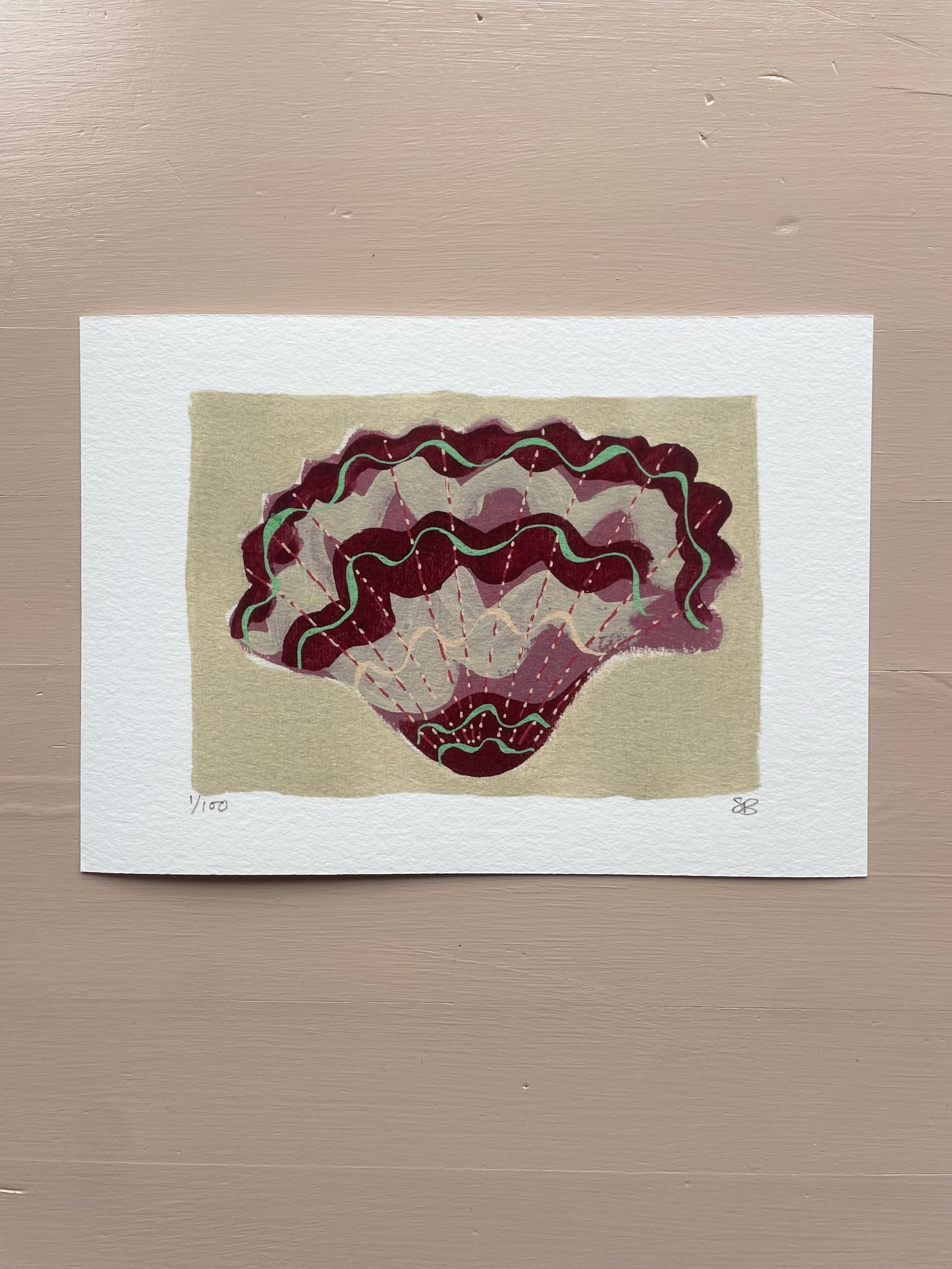 Shell No.54 limited edition print by Sian Beck - THE BRISTOL ARTISAN