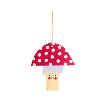 Wooden Mushroom Christmas tree hanging decoration - THE BRISTOL ARTISAN