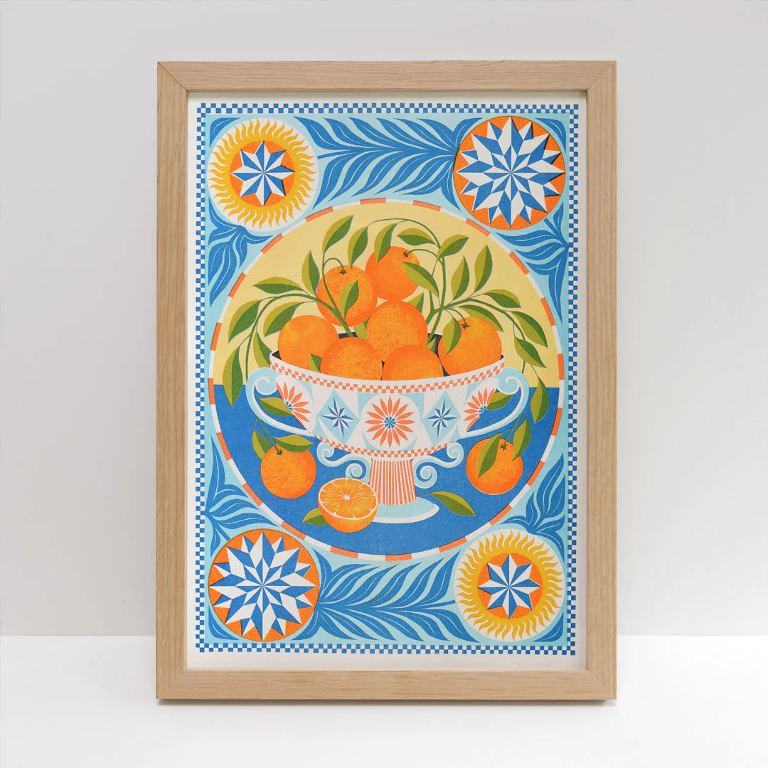 Orange Bowl A3 Print - THE BRISTOL ARTISAN