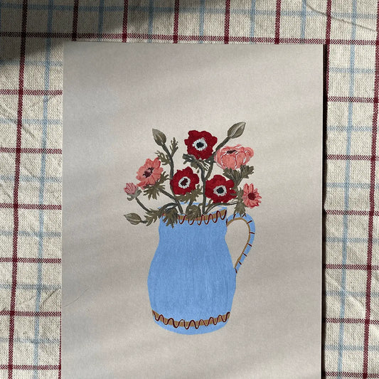 A5 Print - Anemones - THE BRISTOL ARTISAN