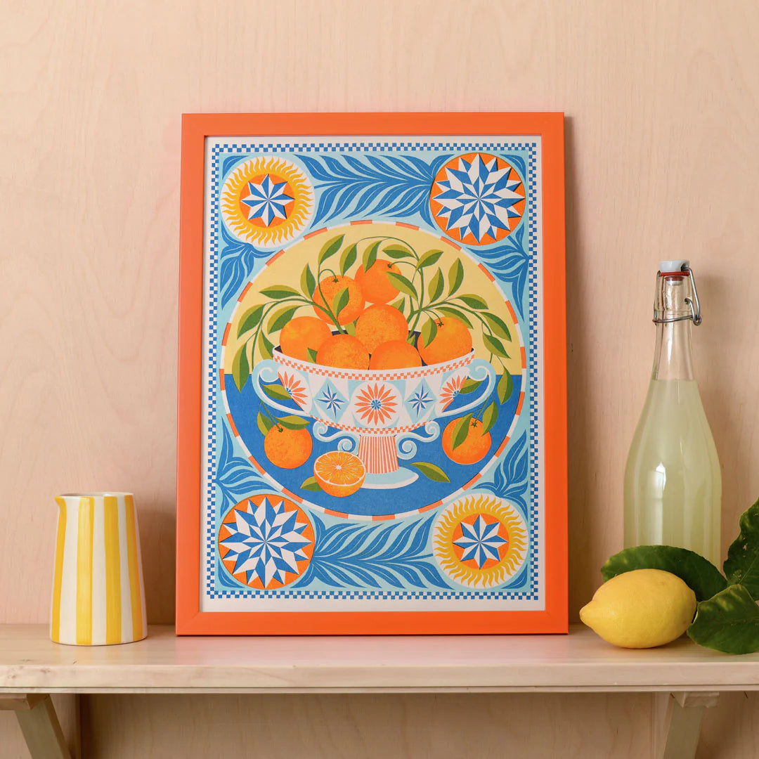 Orange Bowl A3 Print - THE BRISTOL ARTISAN