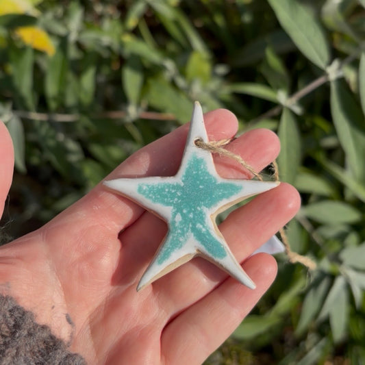 Wonky Star Ceramic Decoration