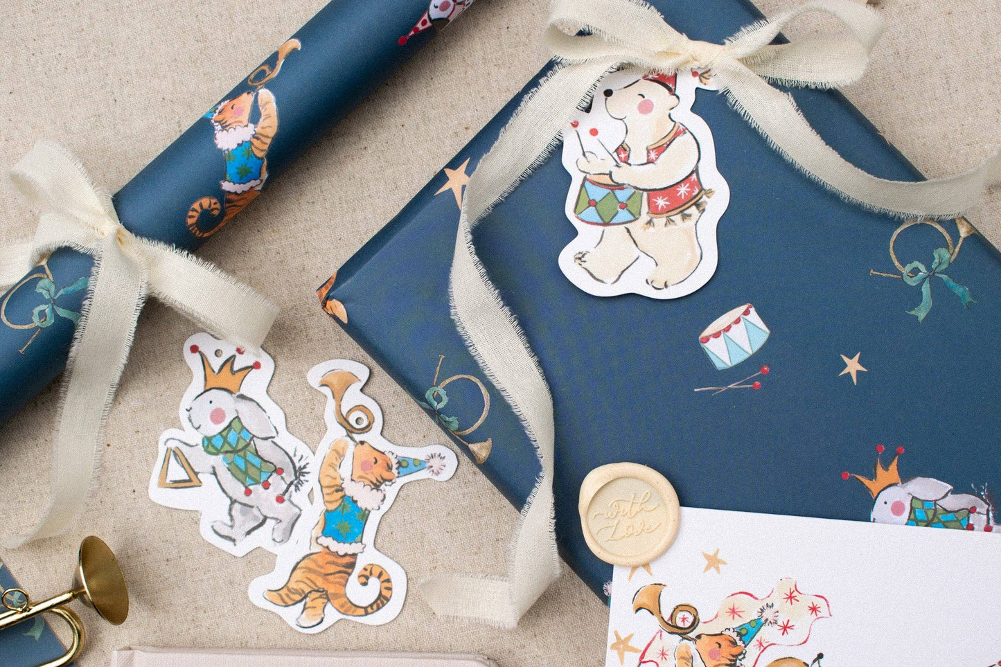 Animal March Gift Wrap