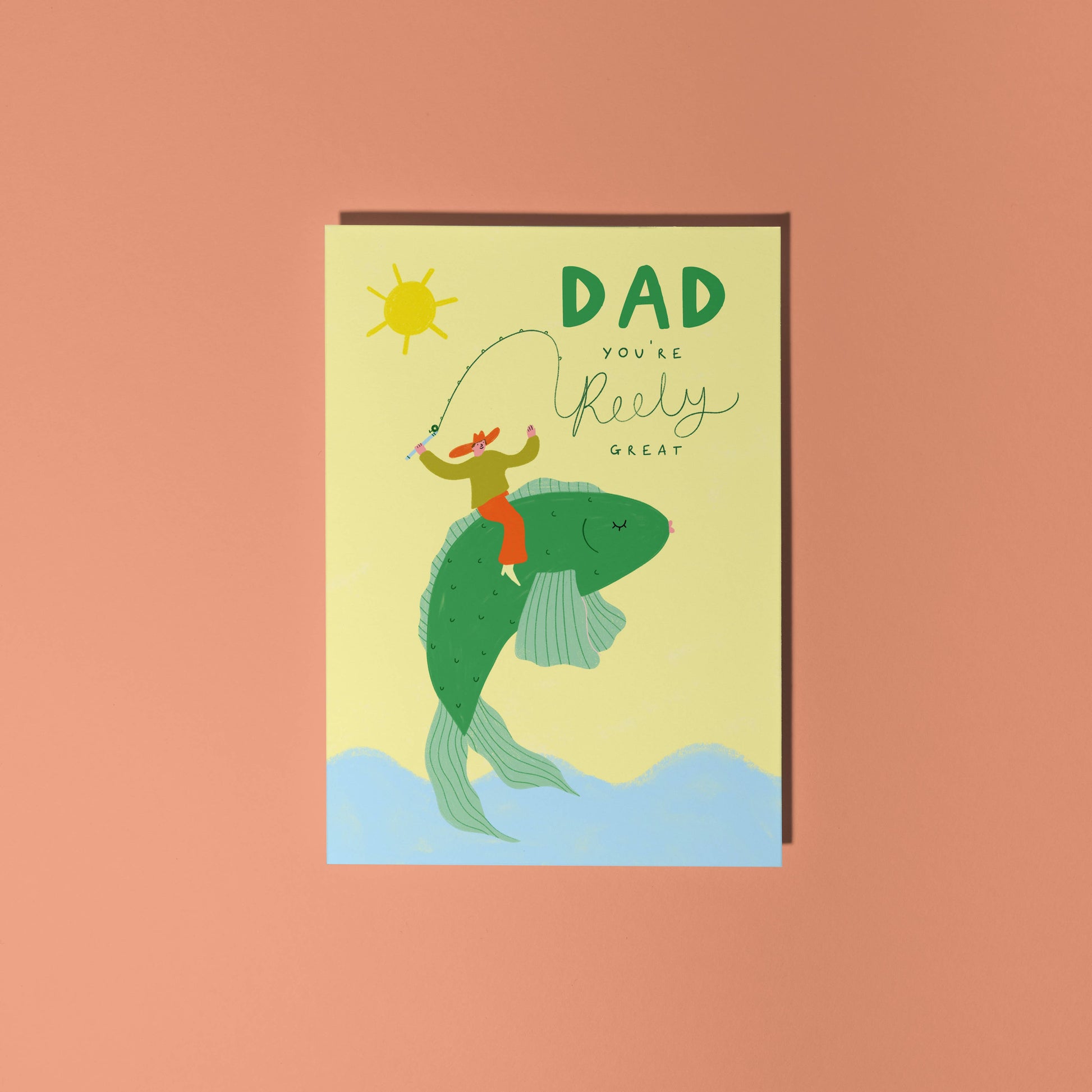 Reely Great Fishing Father's Day Card - THE BRISTOL ARTISAN
