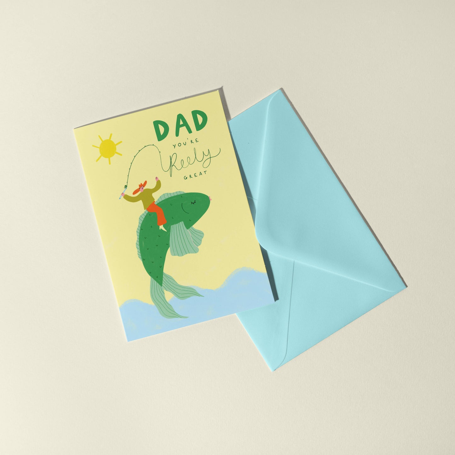 Reely Great Fishing Father's Day Card - THE BRISTOL ARTISAN