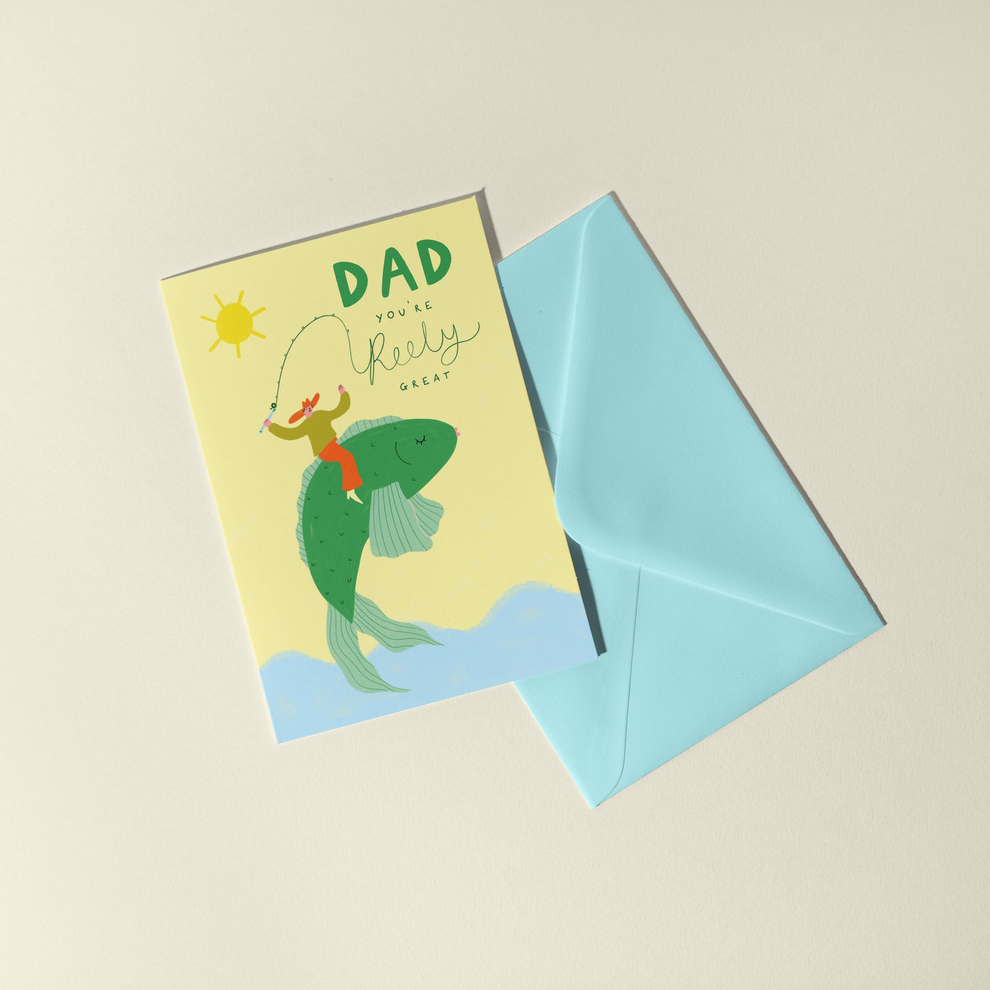 Reely Great Fishing Father's Day Card - THE BRISTOL ARTISAN