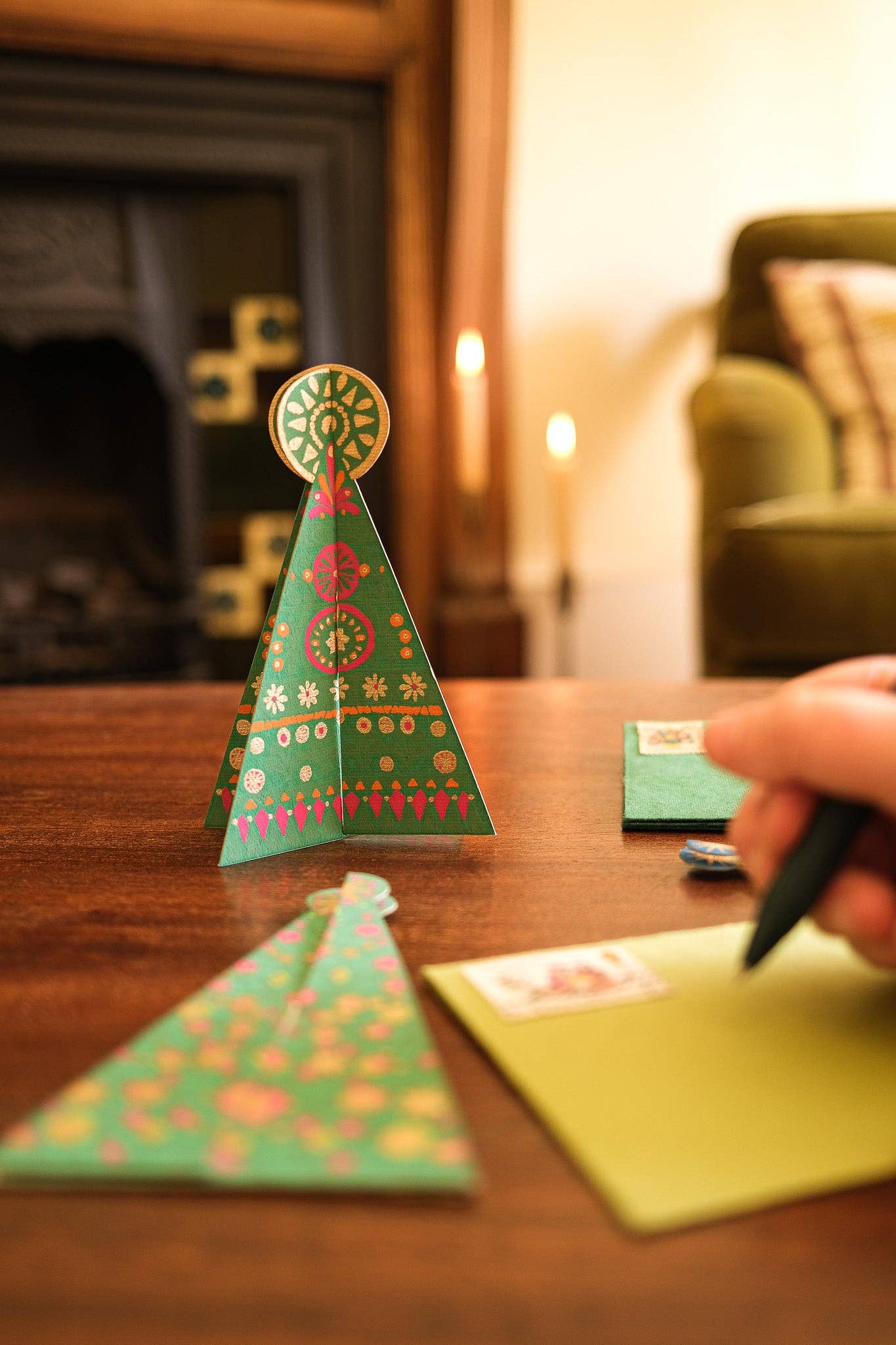 Patterned Tree Christmas Card