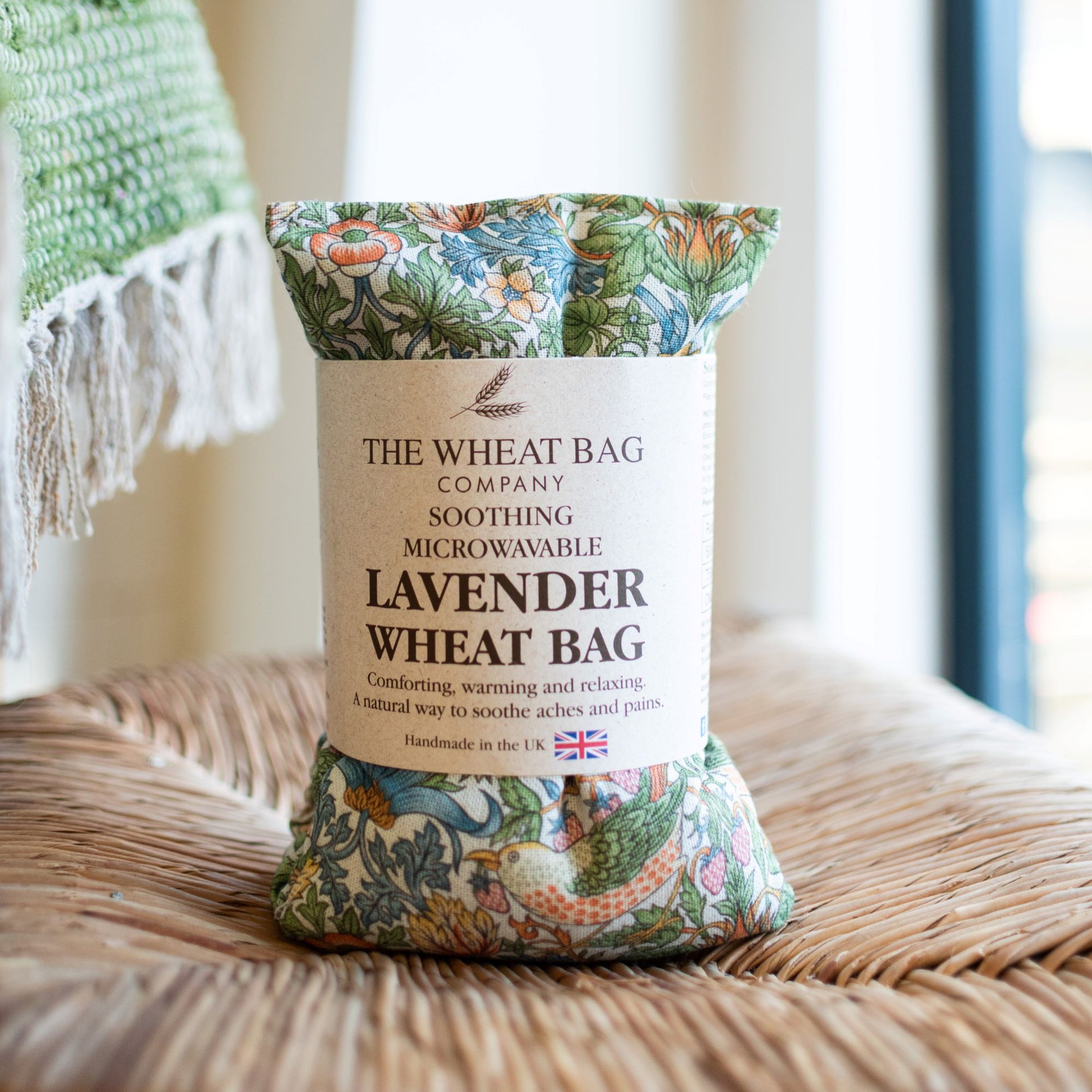 Lavender therapy Pillow - William Morris Strawberry Thief Sky Blue - THE BRISTOL ARTISAN