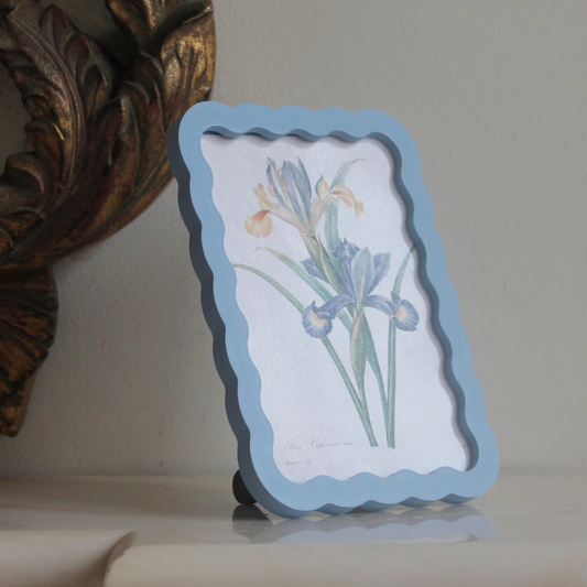 A5 Wavy photo frame, Ice Blue - THE BRISTOL ARTISAN