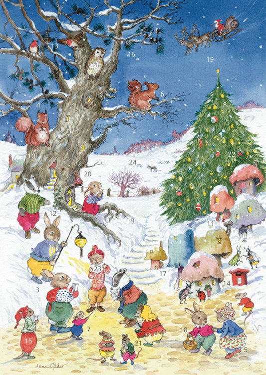 Advent Calendar A4 - Christmas in the Woods - THE BRISTOL ARTISAN