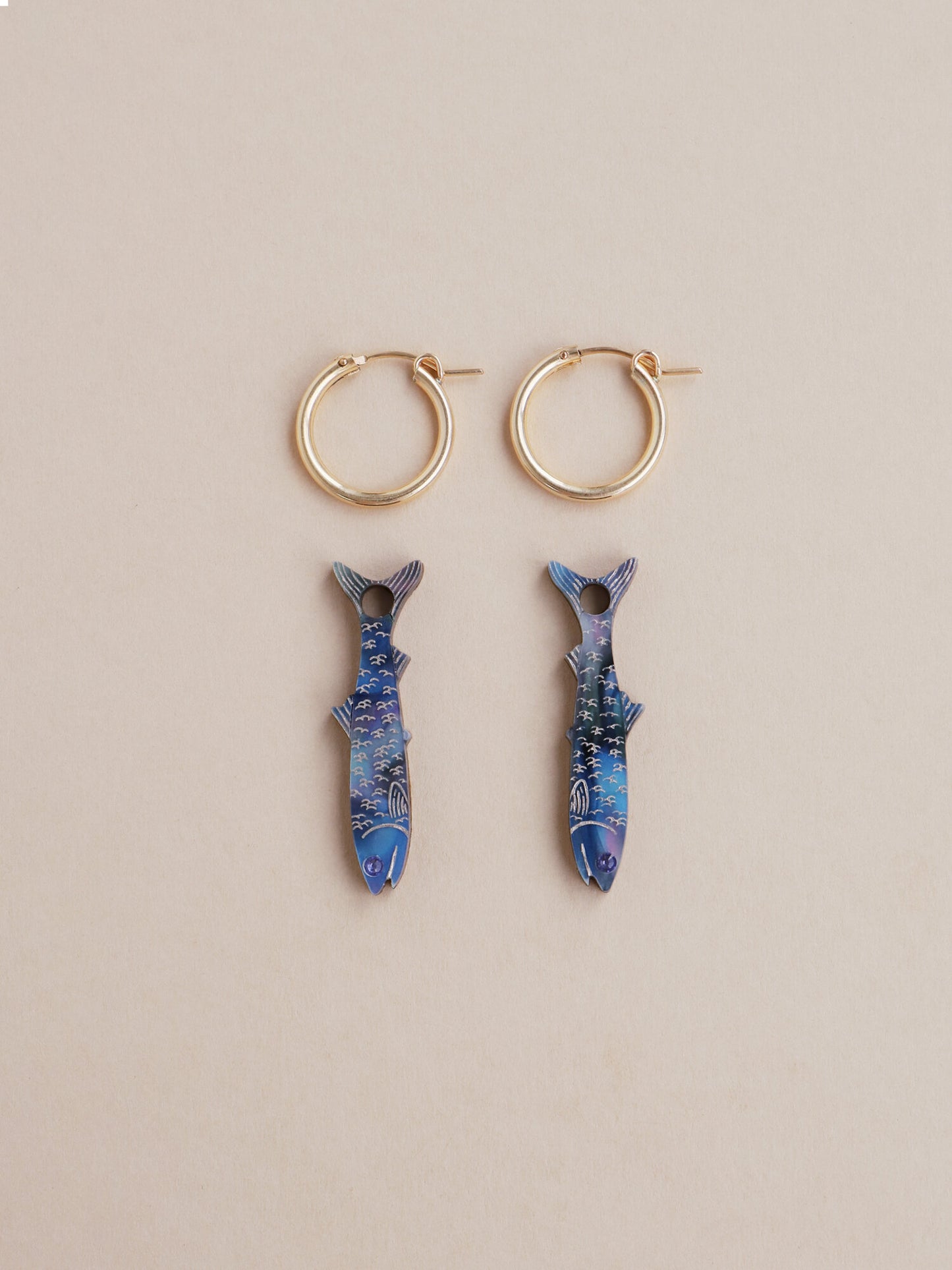 Anchovy Hoops by Wolf and Moon