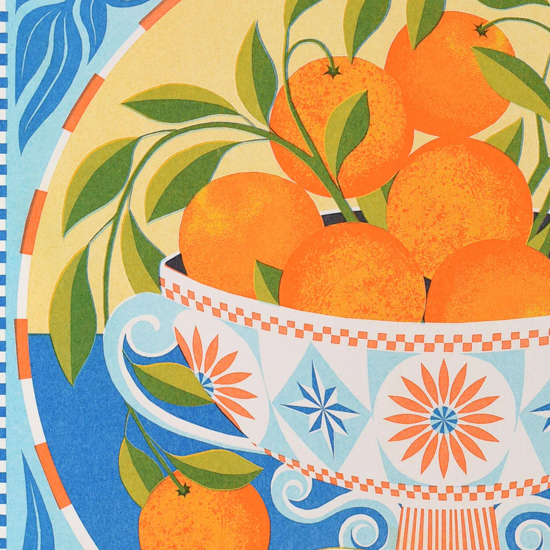 Orange Bowl A3 Print - THE BRISTOL ARTISAN