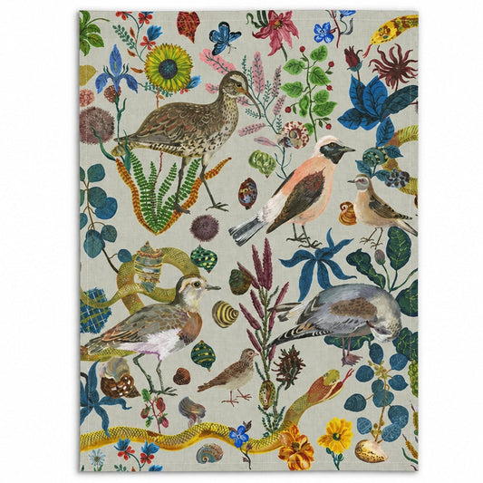 Birds in Dunes Linen Tea Towel - THE BRISTOL ARTISAN