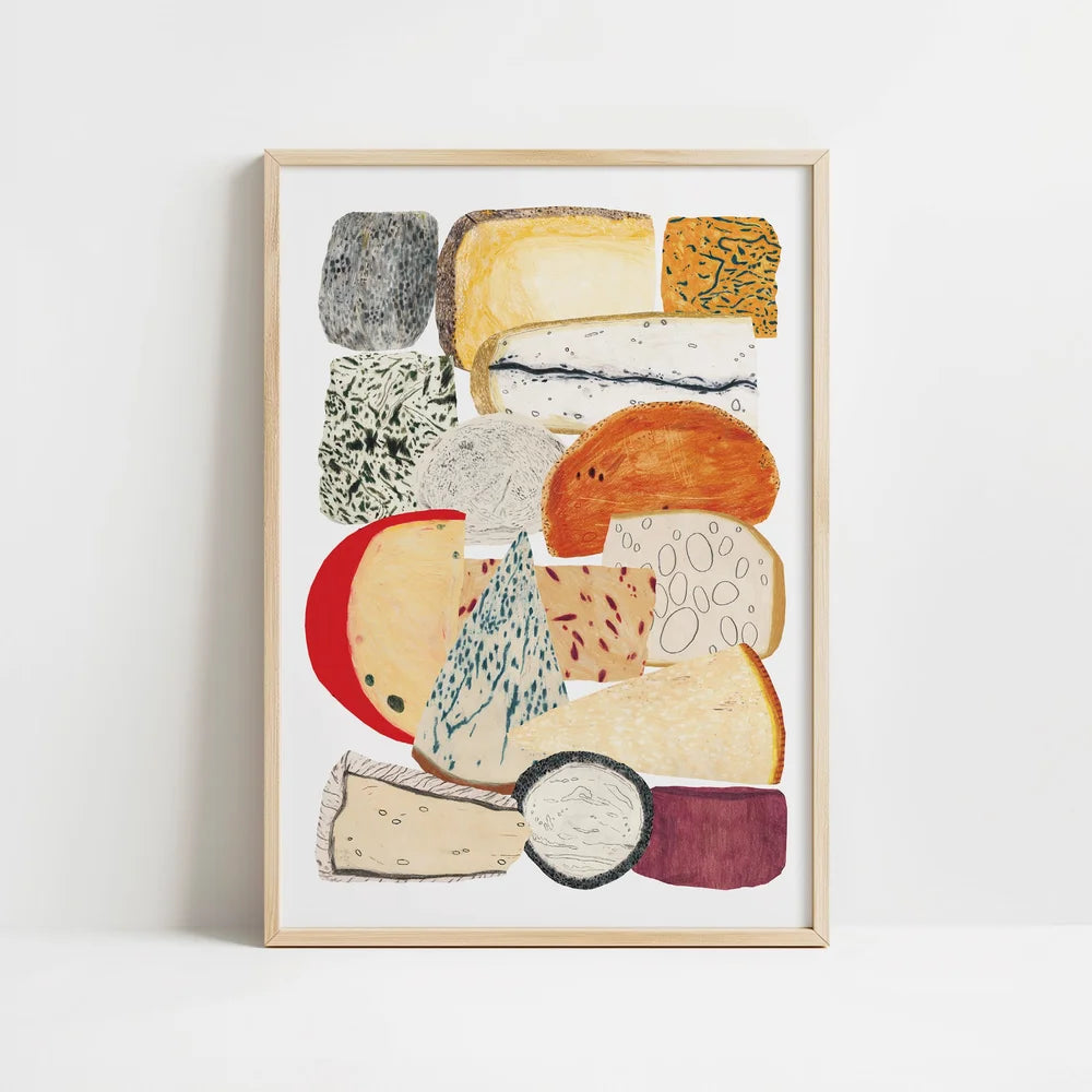 Cheese A4 Print by James Barker - THE BRISTOL ARTISAN