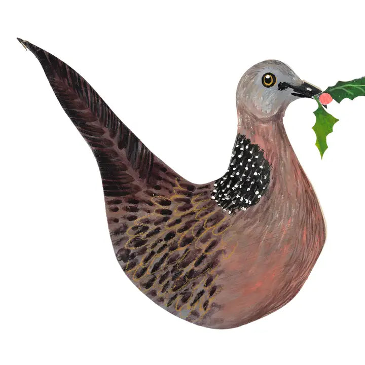 Christmas Dove Birch Plywood Decoration - THE BRISTOL ARTISAN