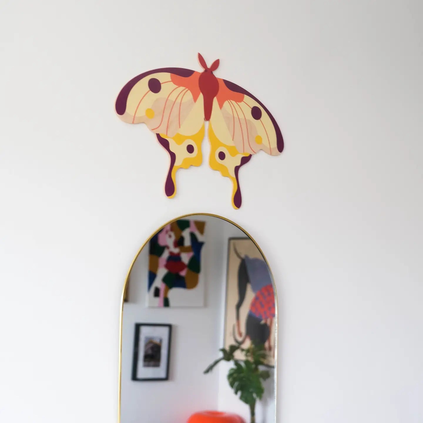 Comet Moth Butterfly Wooden Wall Decoration - THE BRISTOL ARTISAN