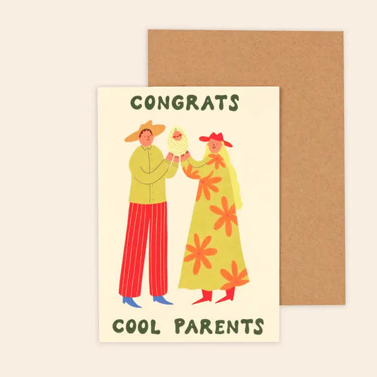 Cool Parents New Baby Card - THE BRISTOL ARTISAN