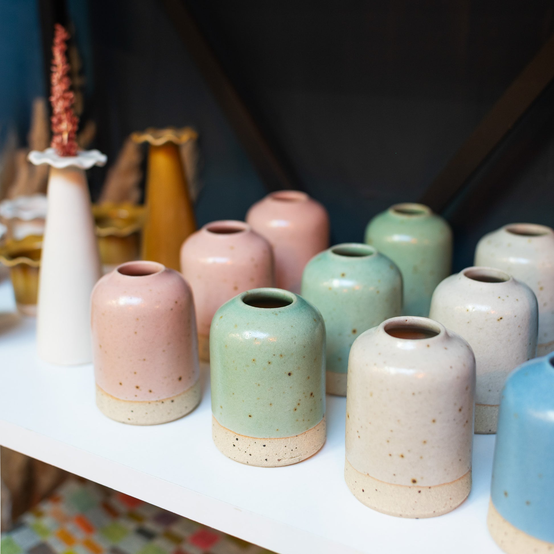 Cornflower Blue Small Bud Vase - THE BRISTOL ARTISAN