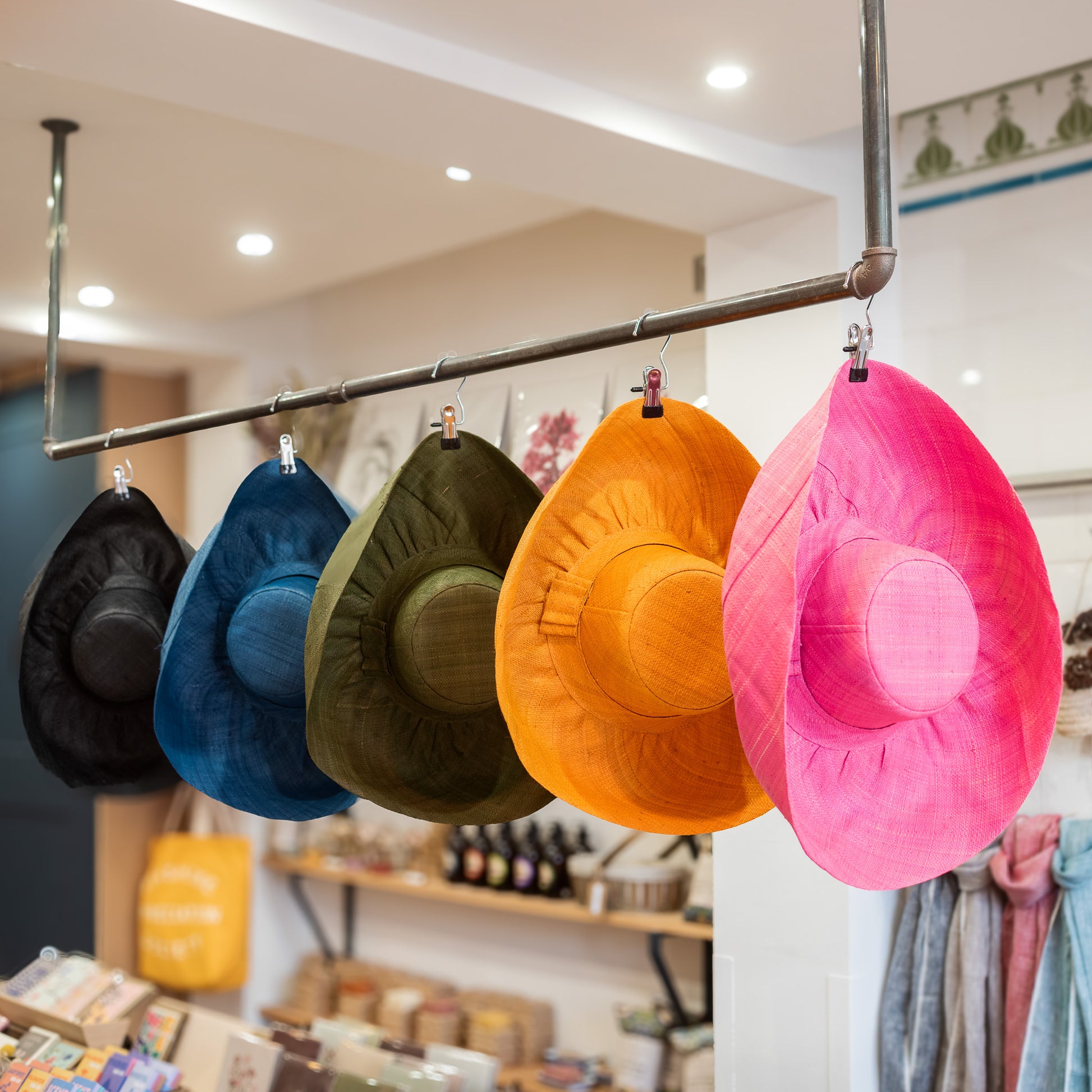 Large Raffia Summer Hat - Black - THE BRISTOL ARTISAN
