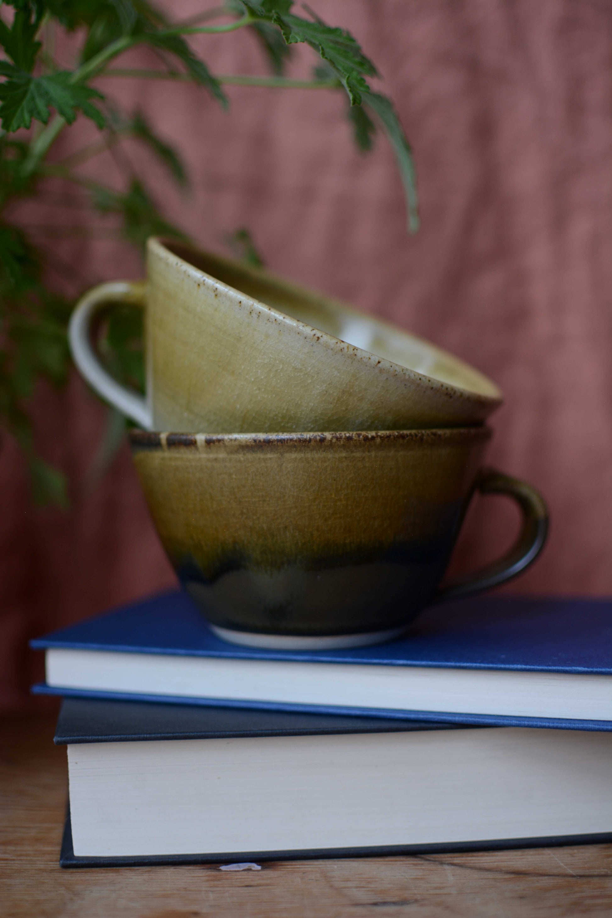 Dark Brown / Gold Dolomite Glaze Tea Cup by Lucy Turner - THE BRISTOL ARTISAN
