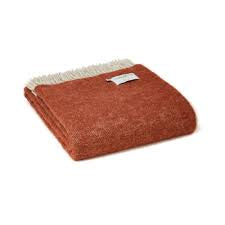 Dartmoor Reversible Wool Blanket with Fringe - THE BRISTOL ARTISAN