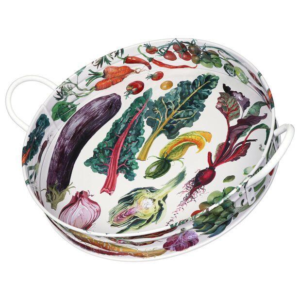 Dig the Garden Vegetables Large Tin Tray with Handles - THE BRISTOL ARTISAN