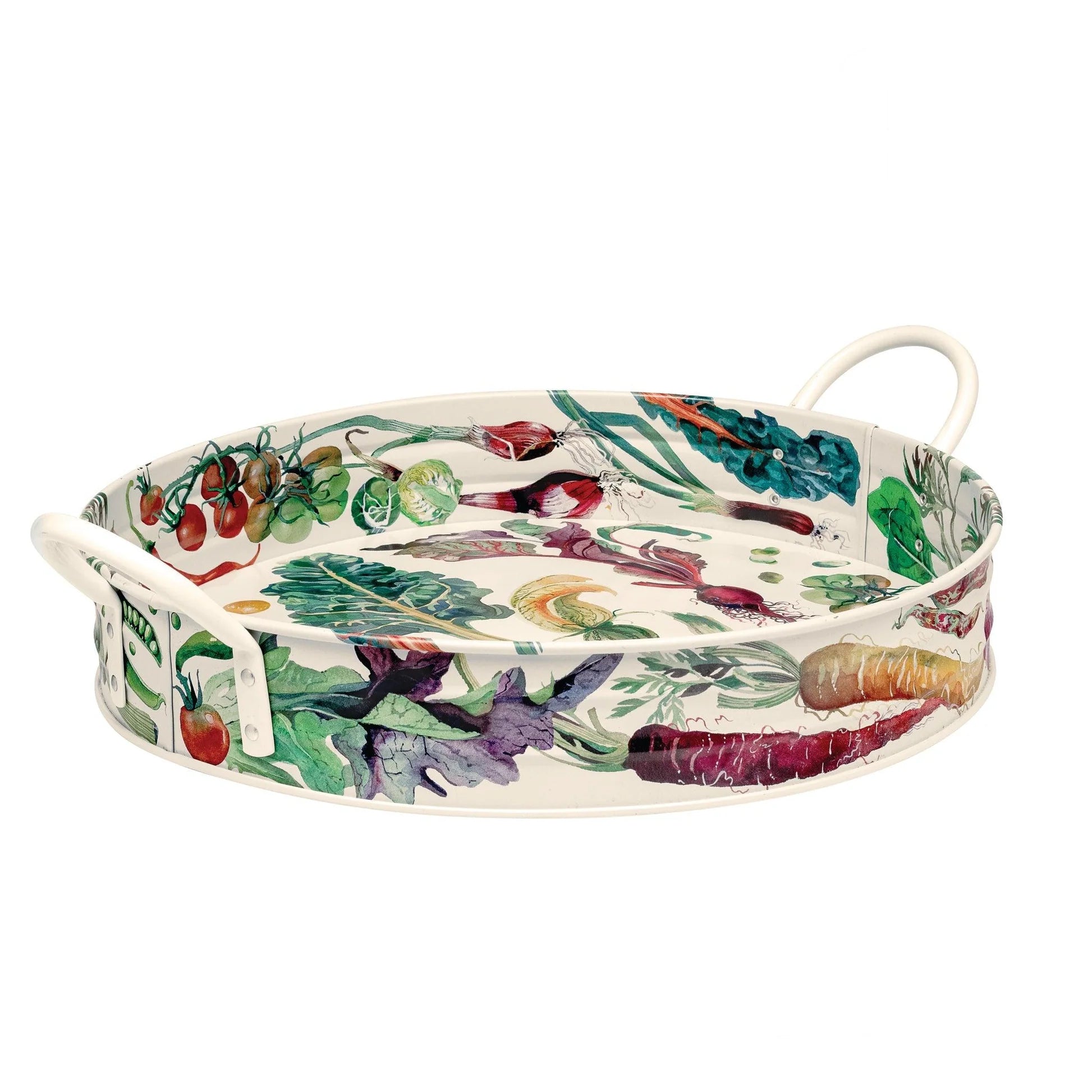 Dig the Garden Vegetables Large Tin Tray with Handles - THE BRISTOL ARTISAN
