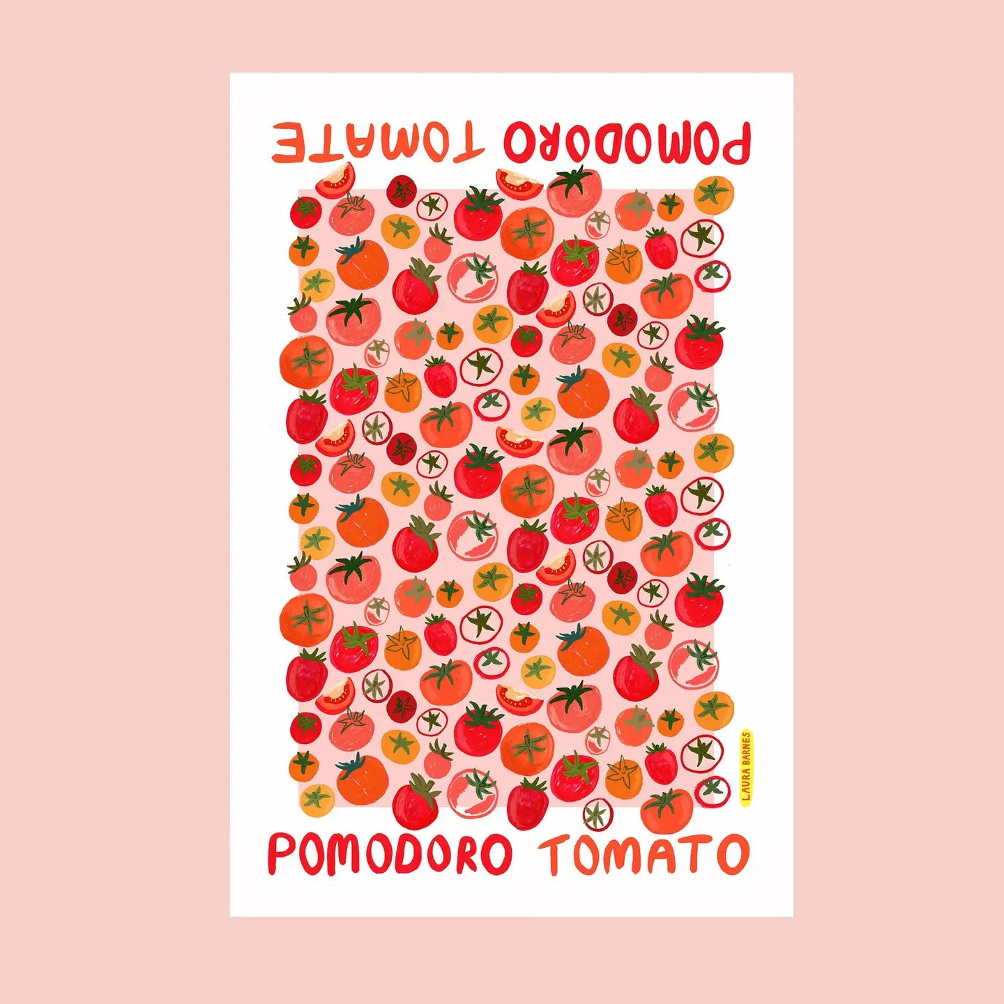 Pomodoro Tomatoes Organic Cotton Tea Towel - THE BRISTOL ARTISAN
