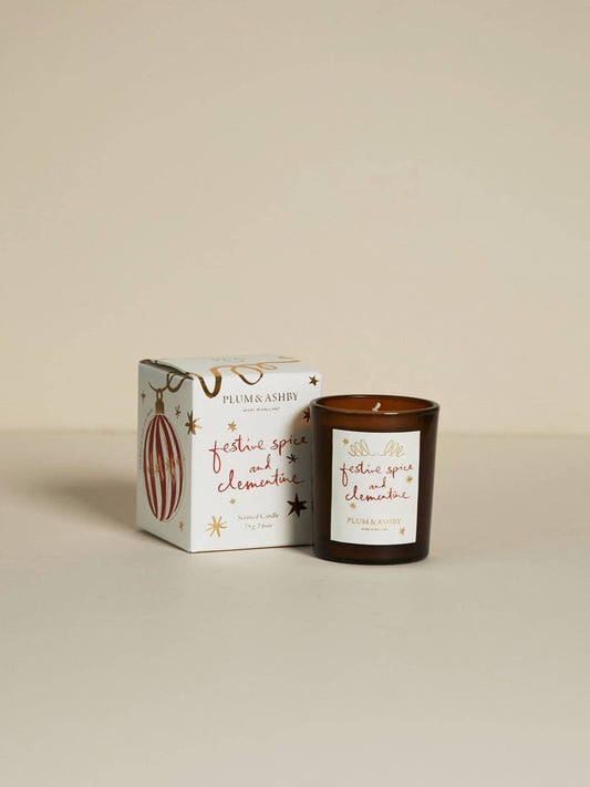 Festive Spice & Clementine Votive 75g - THE BRISTOL ARTISAN