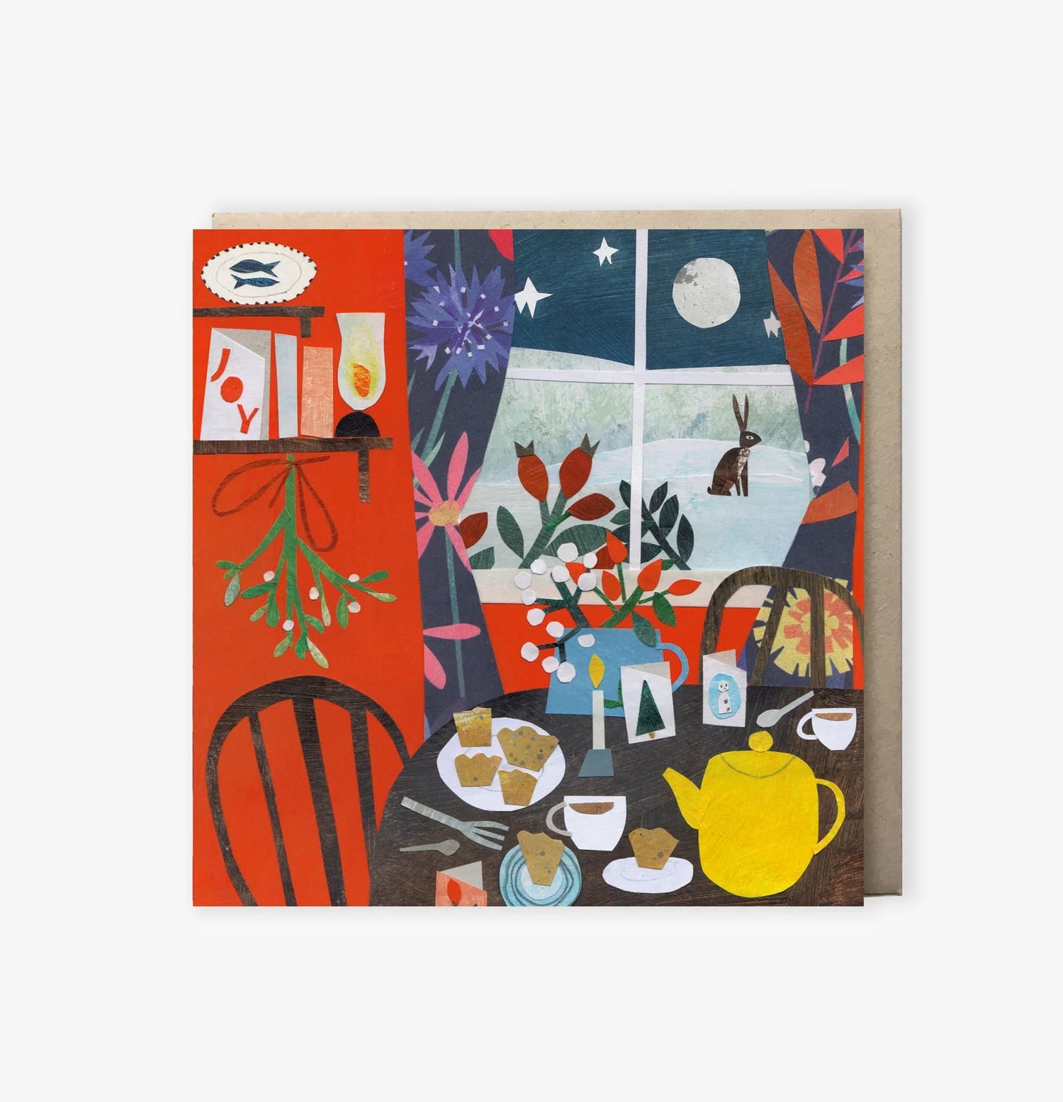 Festive Teatime Card by Clover Robin - THE BRISTOL ARTISAN
