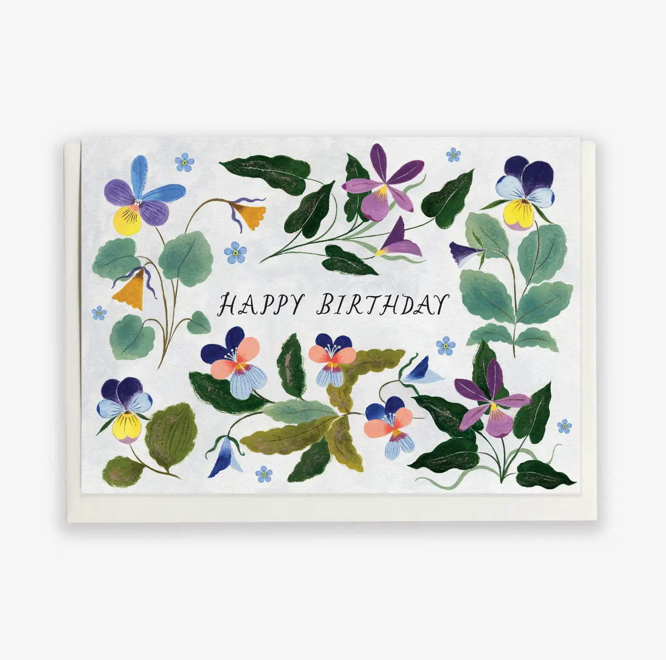 Happy Birthday Violets Card - THE BRISTOL ARTISAN