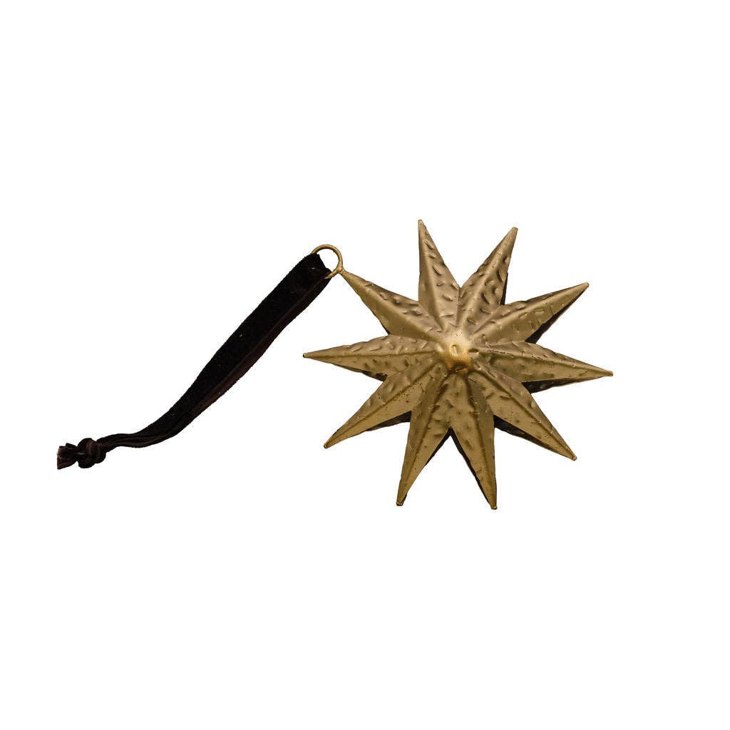 Gold Star Hanging Decoration - THE BRISTOL ARTISAN