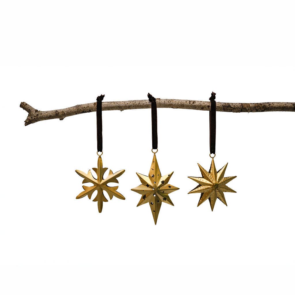 Gold Star Hanging Decoration - THE BRISTOL ARTISAN
