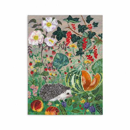Hedgehog Linen Tea Towel - THE BRISTOL ARTISAN