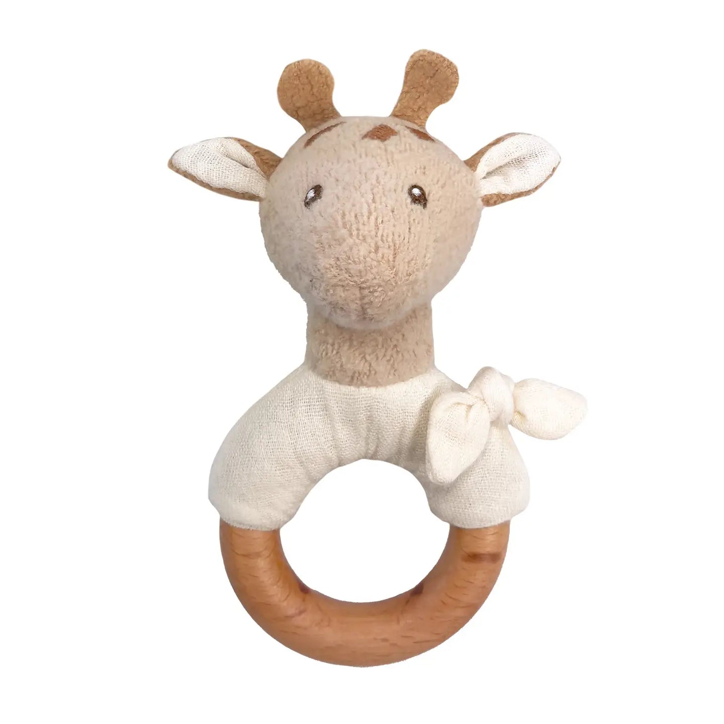 Leonie Giraffe Rattle Wood - THE BRISTOL ARTISAN