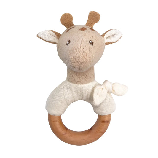 Leonie Giraffe Rattle Wood - THE BRISTOL ARTISAN
