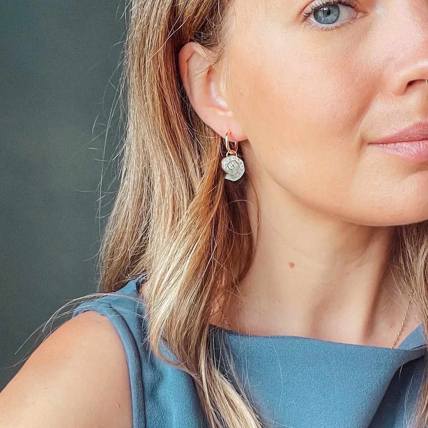 Shell Hoop Earrings - THE BRISTOL ARTISAN