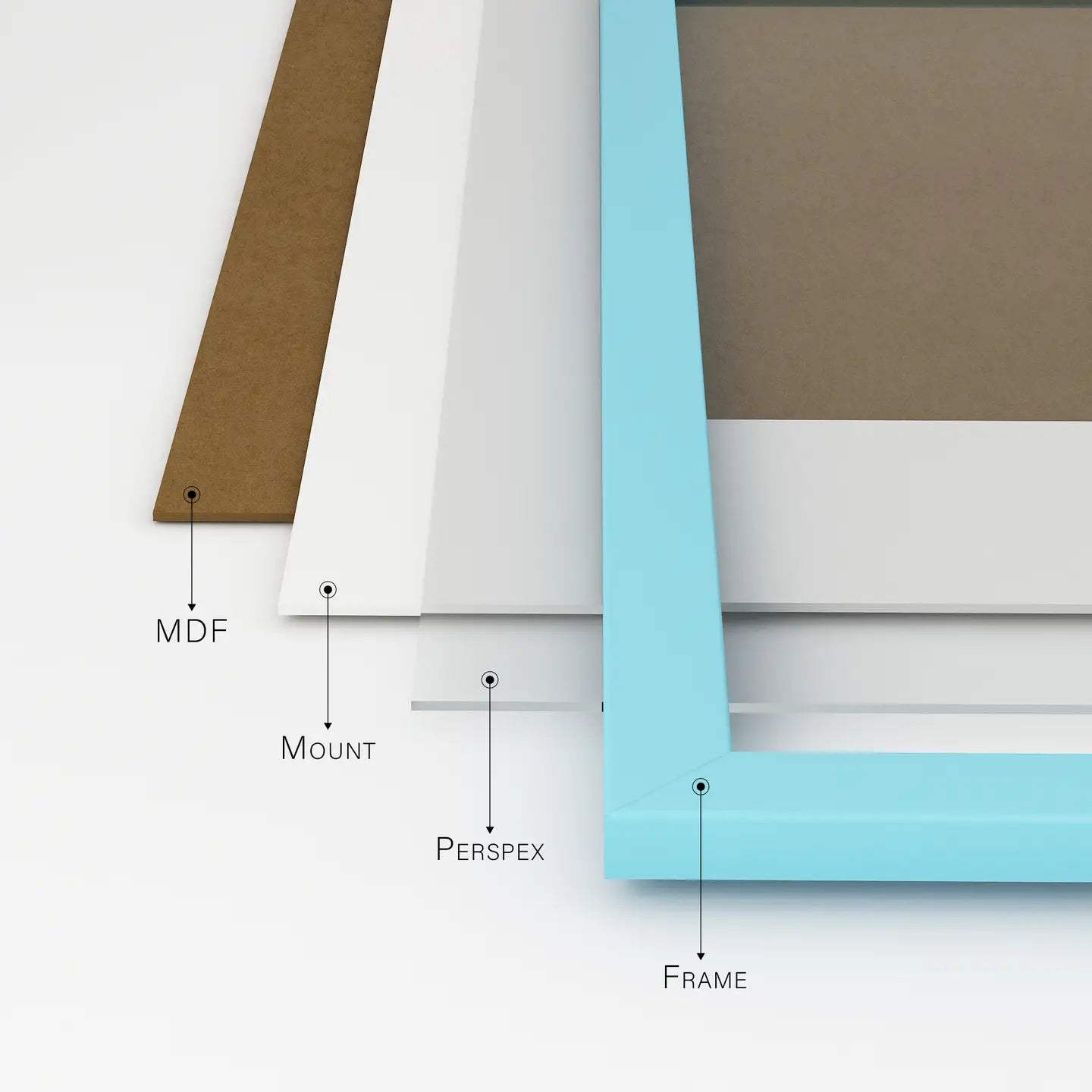 A3 Picture Frame - Light Blue - THE BRISTOL ARTISAN