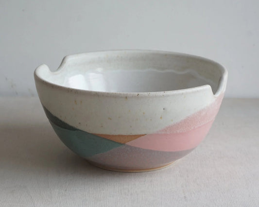 Bristol Trio Glaze Ramen Bowl with Chopsticks - THE BRISTOL ARTISAN
