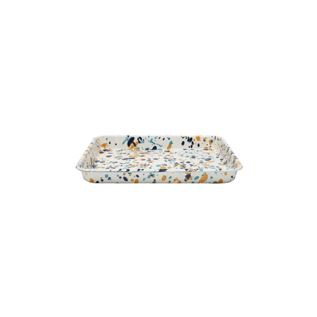 Buttercup Splatter Enamel Tray - THE BRISTOL ARTISAN