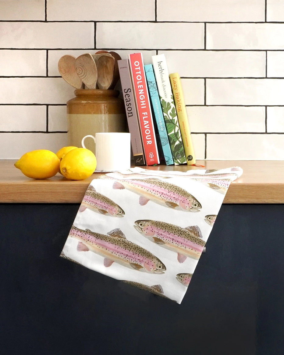 Rainbow Trout Tea Towel