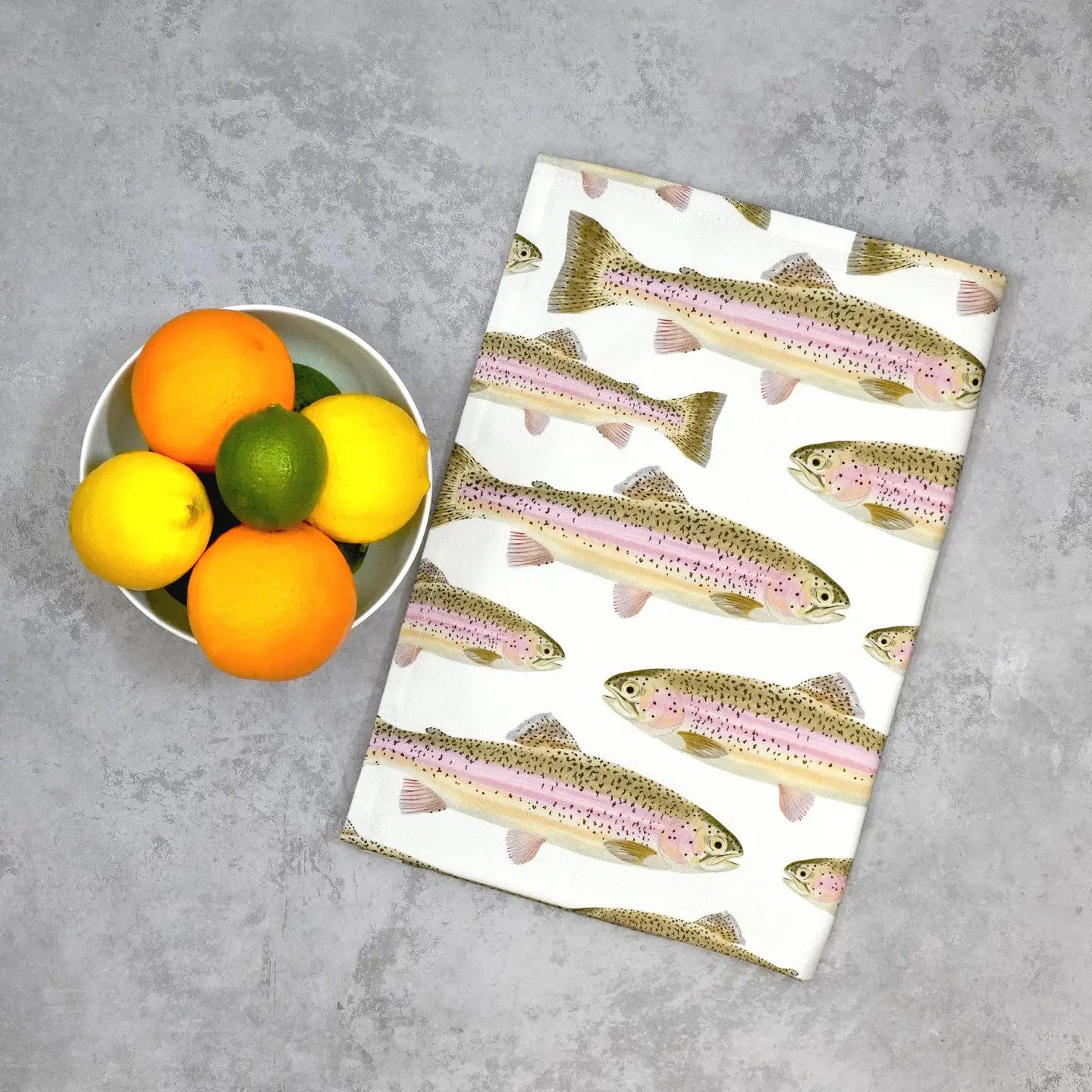 Rainbow Trout Tea Towel